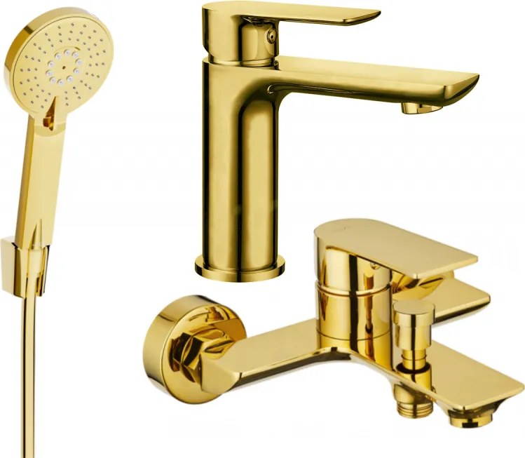 Mexen Alfa R40 set da bagno, dorato - 745703R40-50