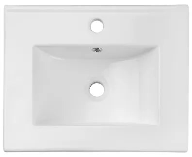 COMAD UM-2050RB DANCE 50 - Lavabo incasso DANCE 52x40 cm ceramica bianco lucido