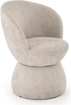 Sedia K581 girevole in tessuto color beige – 63x62x82 cm