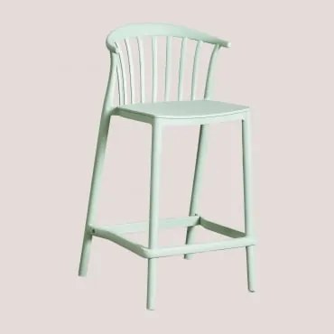 Confezione Da 2 Sgabelli Da Giardino Alti Ivor Celadon & ↑66 Cm - Sklum