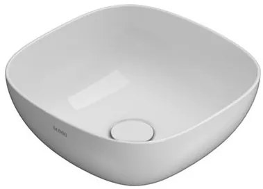 Ceramica Globo T-Edge Lavabo 38x38 H.16 da Appoggio in ceramica Bianco Lucido