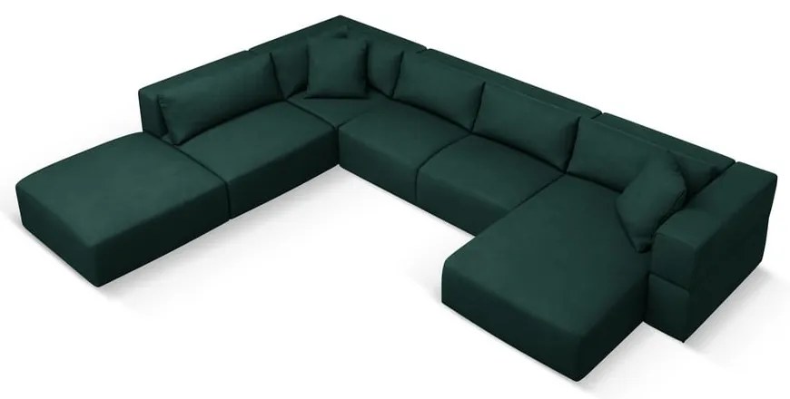 Angolo verde Divano a U, angolo sinistro Esther - Milo Casa