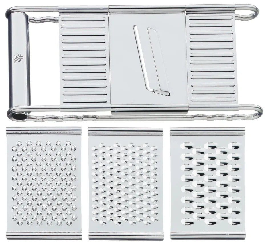 Grattugia in acciaio inox con 4 superfici intercambiabili Cromargan® Gourmet - WMF