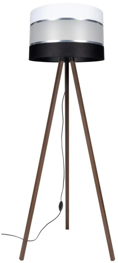 Lampada con piedistallo CORAL 1xE27/60W/230V marrone/nero/bianco/cromo