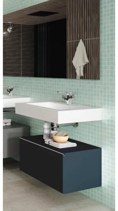 Mobile sottolavabo e lavabo Element blu navy L 60 x P 46 cm 1 vasca