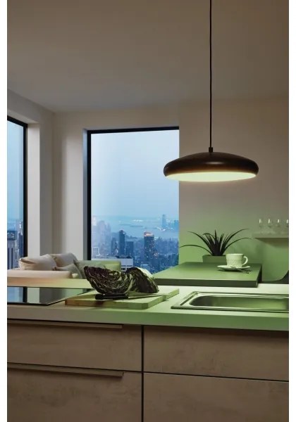 Eglo 33328 - LED RGBW Lampadario dimmerabile a sospensione con filo RIODEVA-C LED/27W/230V nero