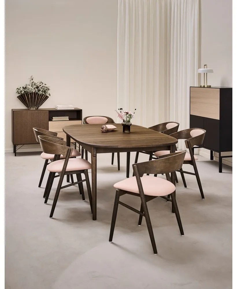 Tavolo da pranzo pieghevole in rovere marrone scuro 106x184 cm Miro - Hammel Furniture