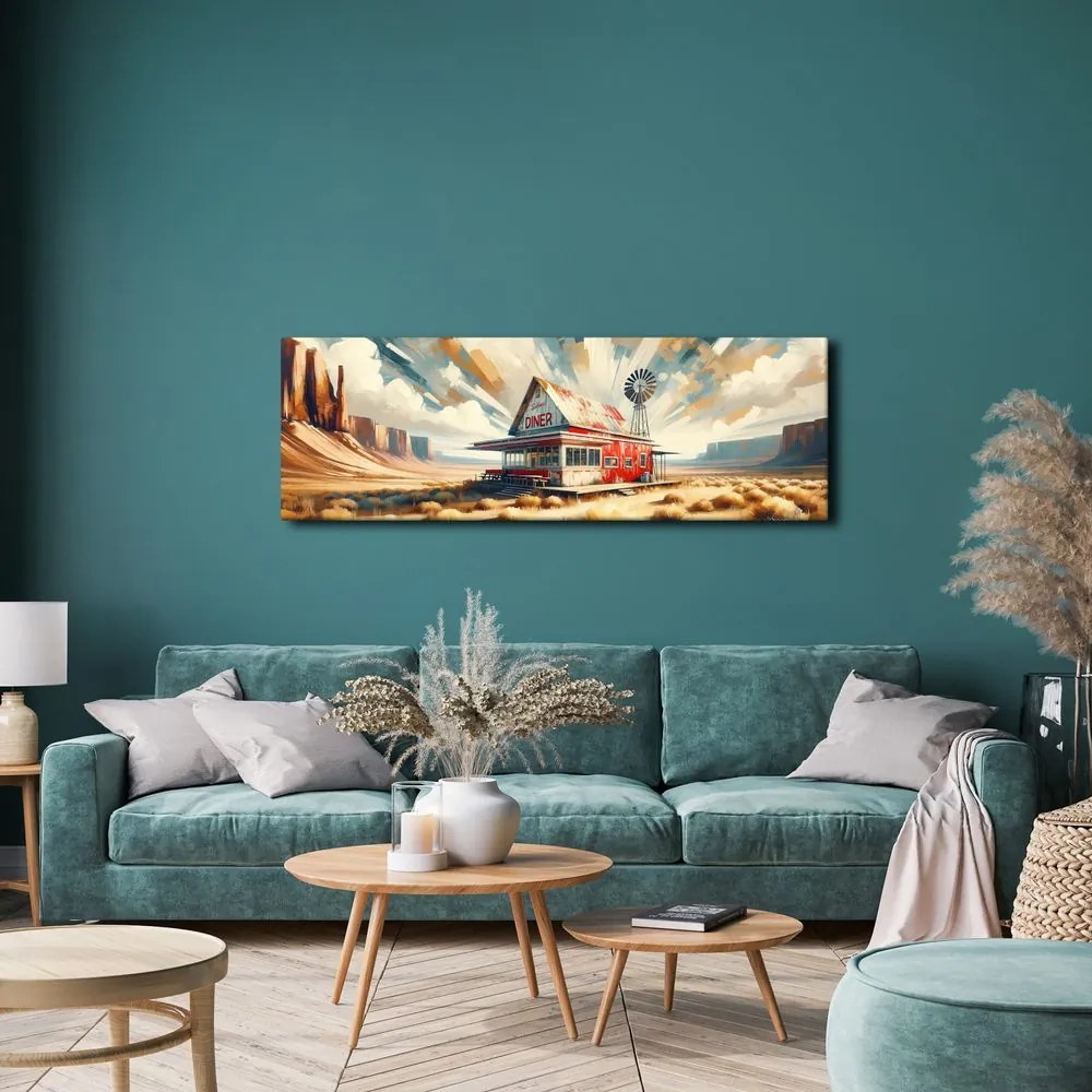 Quadro su tela – Vicino a strada polverosa