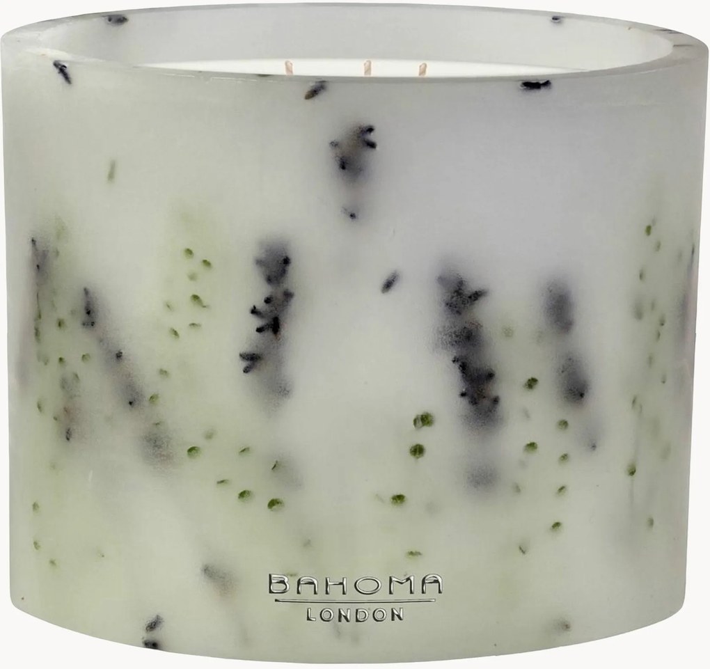 Candela profumata a 3 stoppini fatta a mano Botanica (lavanda, legno di cedro)