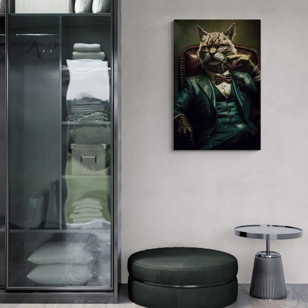 Stampa su tela – Gangster animale gatto