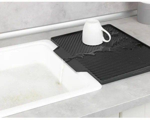 WENKO 54771100 - Scolapiatti NELIA 34x40 cm nero