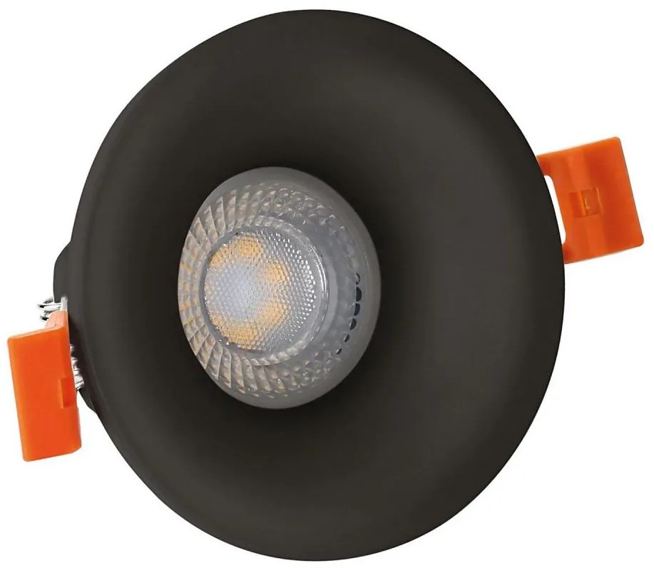 Lampada da incasso FIALE 1xGU10/35W/230V arrotondato nero