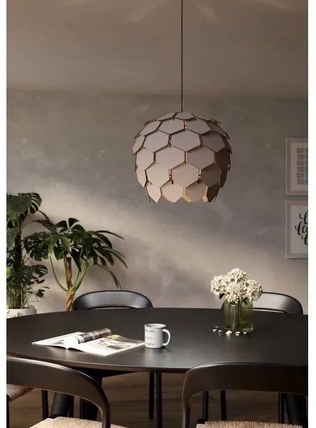 Eglo 900847 - Lampadario a sospensione con filo MATTANZA 1xE27/40W/230V