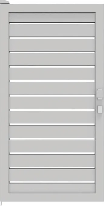 Cancello manuale battente Maia120-20 ALBA in alluminio bianco, reversibile, L 100 x H 160 cm