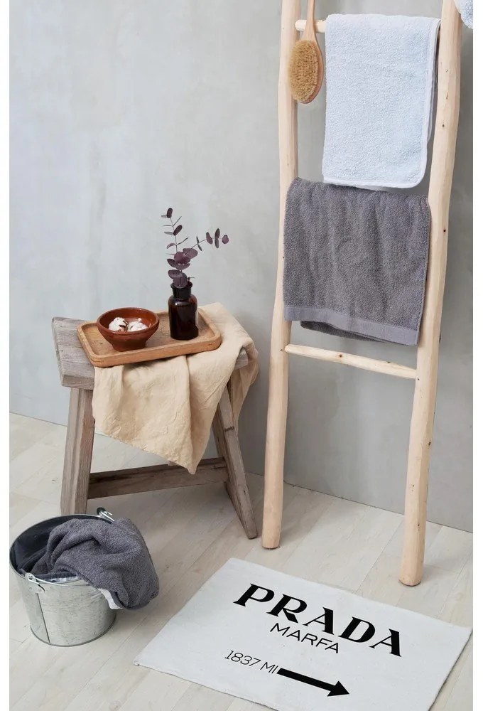 Tappetino da bagno bianco-nero 60x40 cm Prada - Really Nice Things