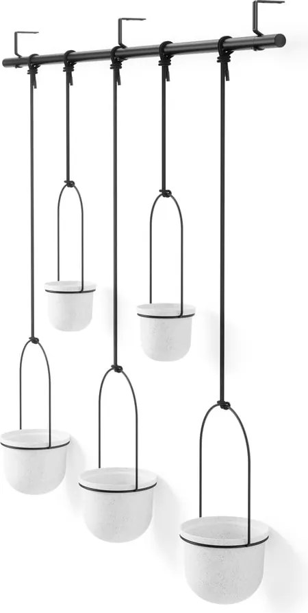 Set di coprivaso in plastica per erbe aromatiche/da appendere/parete 5 pz ø 7,5 cm Triflora – Umbra