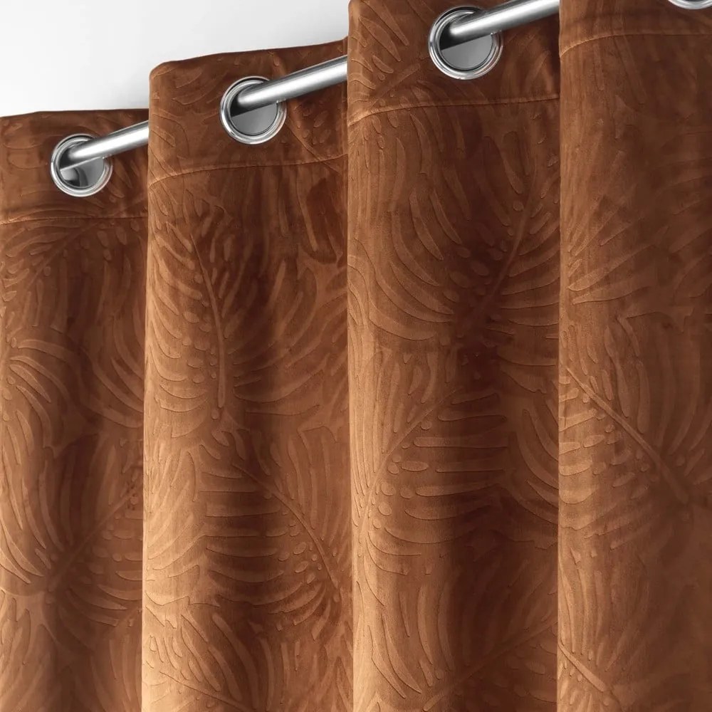Tenda in velluto marrone 140x240 cm Analia - douceur d'intérieur