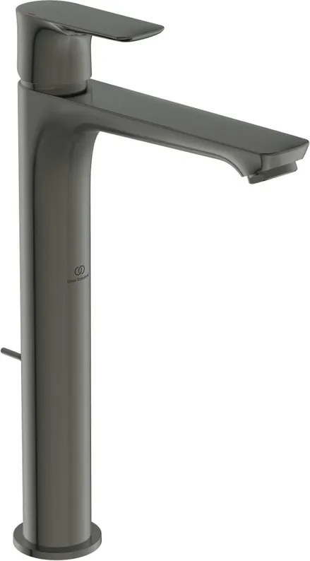 Rubinetto per lavabo getto laminare cristallino Concept Air grigio spazzolato satinato IDEAL STANDARD H 29.6 cm