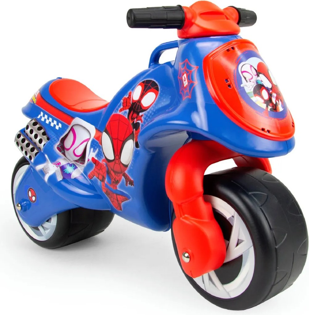 Moto Cavalcabile per Bambini 69x28x49 cm Primi Passi Neox Marvel Spider-Man...