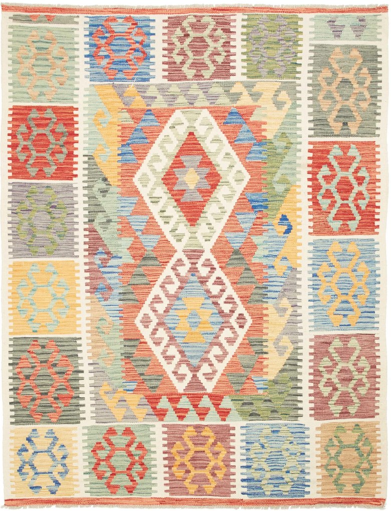 Kilim Tappeto 160x200 (Pakistan) Tessuto A Mano