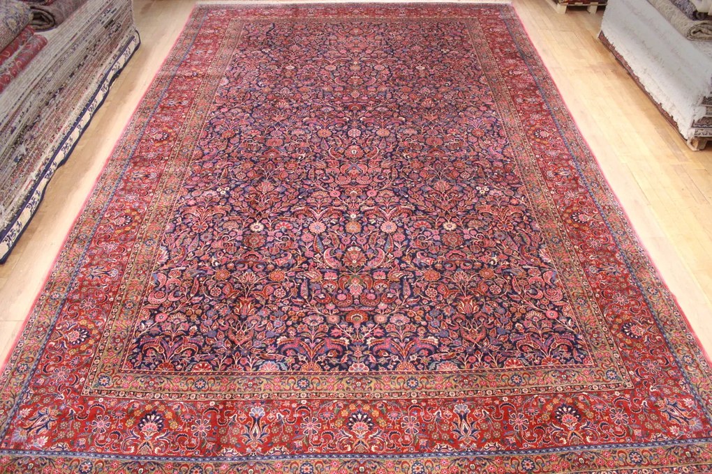 Kashan Tappeto persiano 360x570 (Iran) Annodato A Mano