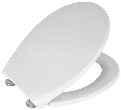 WENKO 21903100-WC sedile per WC SAMOS 44,5x37,5 cm bianco/argento