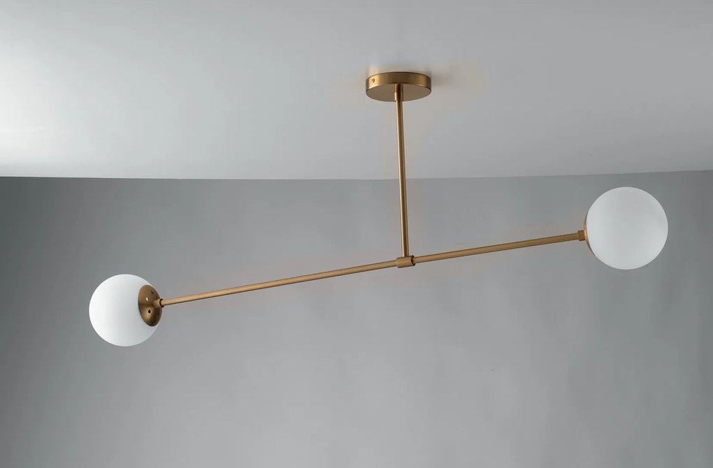 Lampadario Sospensione Themys Class Colore Ottone 28W  Mis 120 x 170 cm