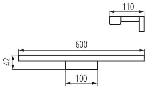 Kanlux 26681 - LED illuminazione bagno ASTEN LED/12W/230V IP44