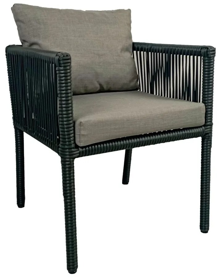 Set da pranzo da giardino in rattan grigio per 6 persone Vera 2 - Floriane Garden