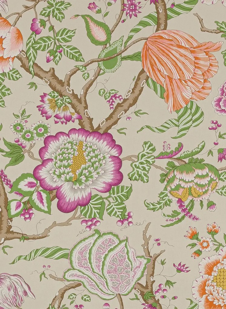 Manuel Canovas Carta da parati Brahmane - Pivoine