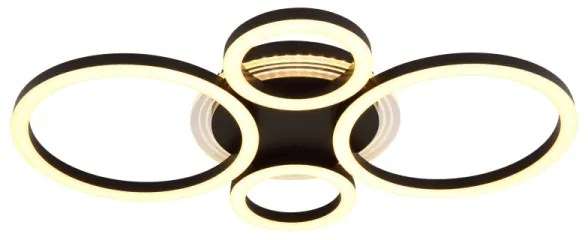 Globo 48039-40 - Lampada LED da soffitto LORETTA LED/40W/230V Ø35,5x53 cm nera