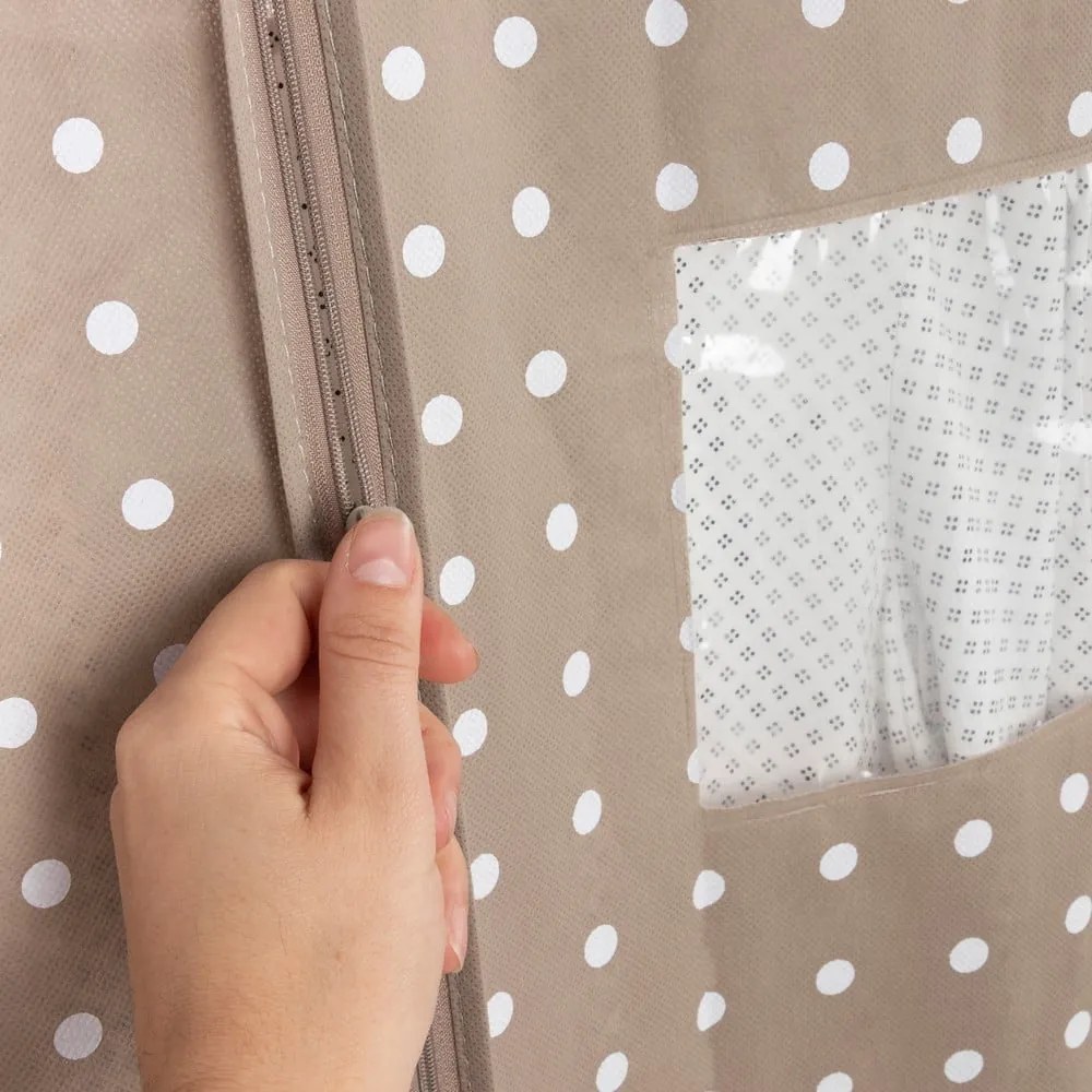 Copriabito beige a pois, 137 cm Rivoli - Compactor