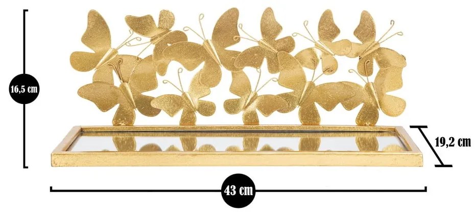 Comodino in oro Butterfly - Mauro Ferretti