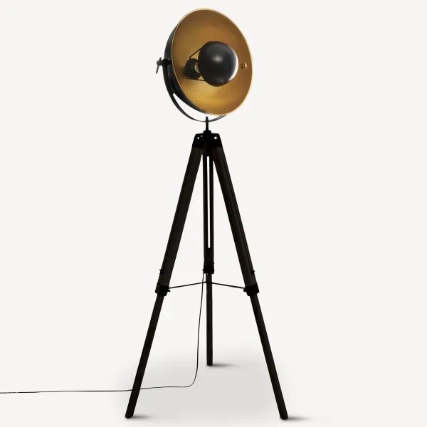 Atmosphera - Lampada con piedistallo LAHTI 1xE27/25W/230V paulownia