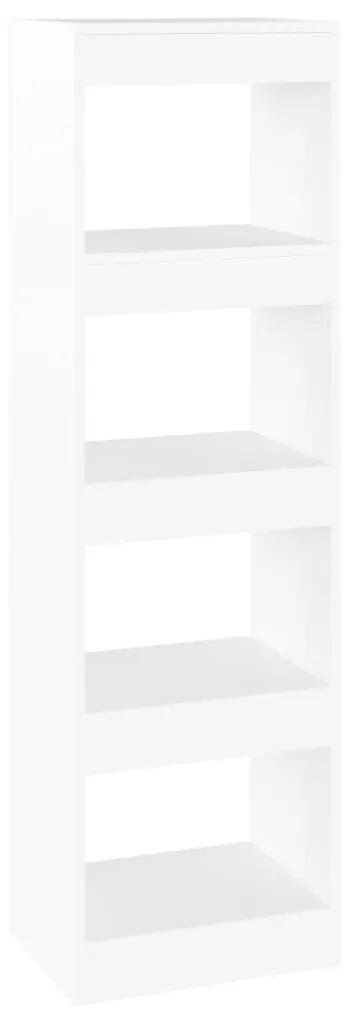 Libreria/divisorio bianco 40x30x135 cm