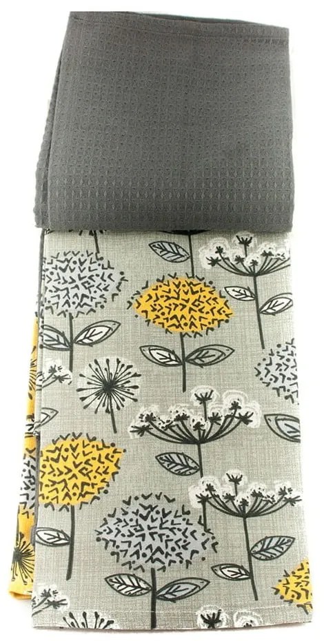 Set di strofinacci in cotone 3 pz 45x65 cm Retro Meadow – Cooksmart ®