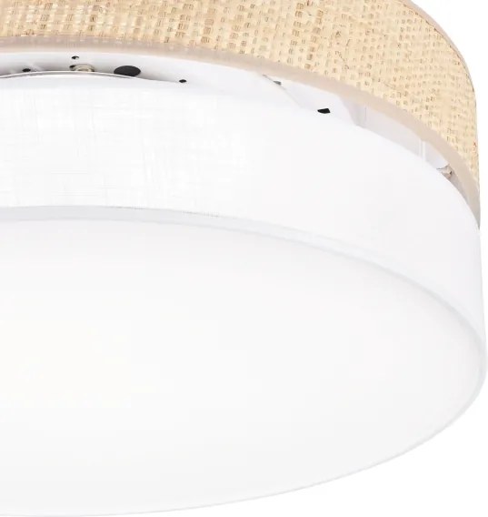 Plafoniera LED SIRJA BOHO LED/36W/230V Ø 45 cm beige/bianco