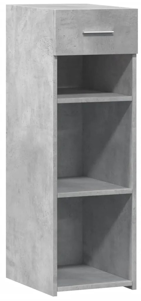 Credenza grigio cemento 30x42,5x93 cm in legno multistrato