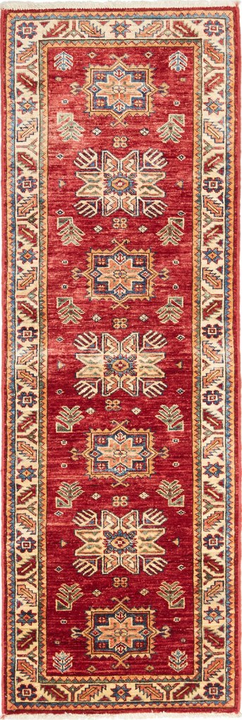 Kazak Tappeto orientale 60x170 Rosso (Pakistan) Annodato A Mano