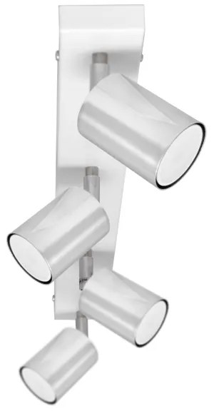 Faretto LED TUNE 4xGU10/4,8W/230V cromo opaco/bianco