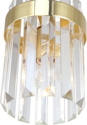 Lampada a sospensione su cavo VETRO 1xE14/10W/230V oro