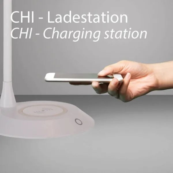 JUST LIGHT. 14414-16 - Lampada da tavolo dimmerabile a LED ricaricabile PUCKI LED/4,5W/230V bianco