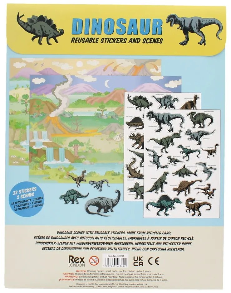 Set da gioco creativo con dinosauri Prehistoric Land - Rex London