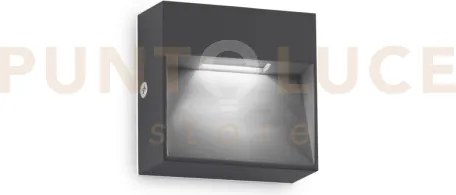 Dedra applique a parete antracite led 3000k 1,5w 160 lm ip65