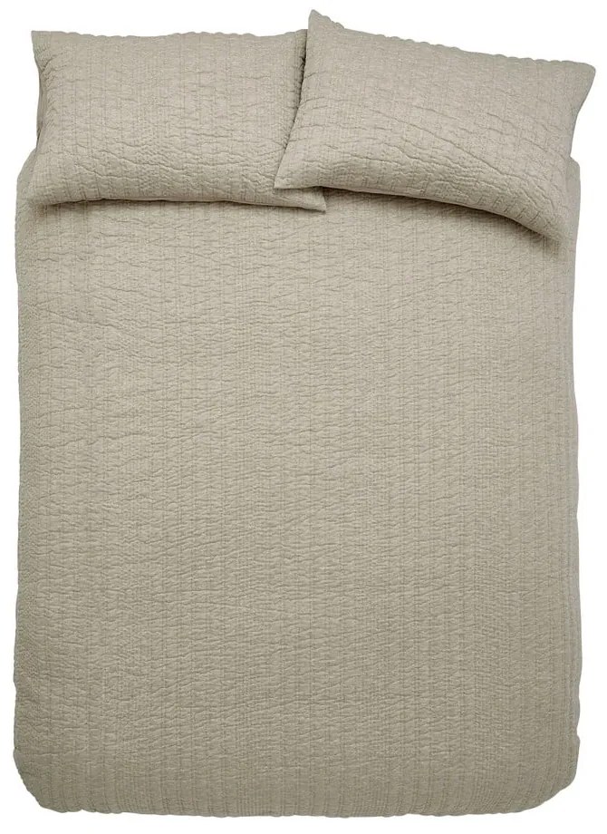 Set copripiumino e federa beige per letto matrimoniale e per letto esteso 230x220 cm Tamba Stripe – Pineapple Elephant