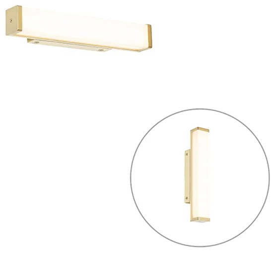 Lampada da parete per bagno in ottone 32 cm con LED IP44 - Cascada