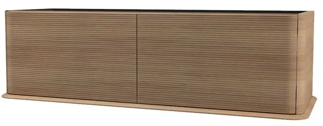Mobile da bagno sotto lavabo BADEN HAUS Bohemia tabaco laccato opaco L 144 x H 42 x P 50 cm 2 cassetti, lavabo non incluso