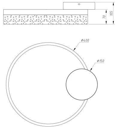 Globo 68225-24 - Plafoniera LED SMITTY LED/24W/230V