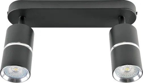 Faretto BAMBOO 2xGU10/10W/230V nero