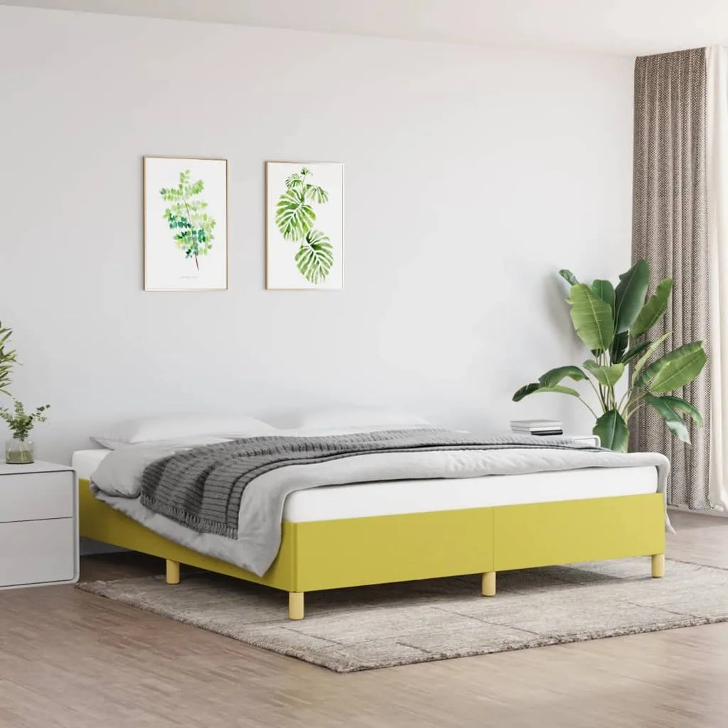 Giroletto Senza Materasso Verde 160x200 Cm İn Tessuto /